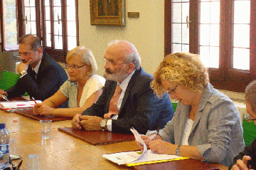 Claudio Casadio, Simonetta Saliera, Francesco Giangrandi ed Emma Ponzi