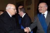 Giorgio Napolitano e Francesco Giangrandi