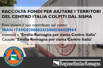 Codice IBAN regionale pro Terremoto Centro Italia