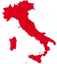 Italia in zona rossa