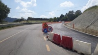 immagine del cantiere con strada alternativa
