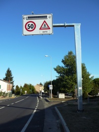 Impianto di segnaletica verticale di Giovecca di Lugo